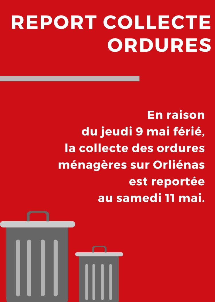 Report collecte des ordures ménagères