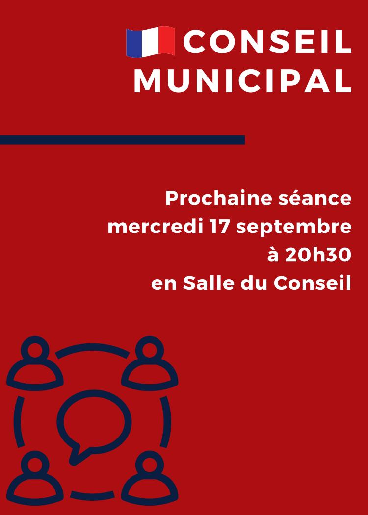 Conseil municipal SEPTEMBRE 2025