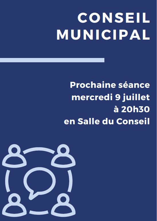 Conseil municipal JUILLET 2025