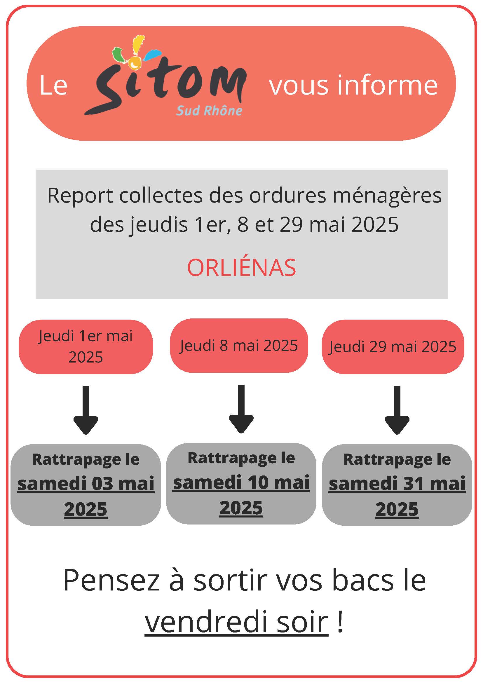 Report collecte des ordures ménagères 2025